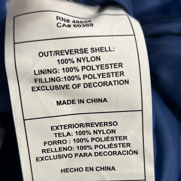 NWT Canada Weather Gear XXL Blue Packable Puffer Jacket $160 MSRP Lightweight